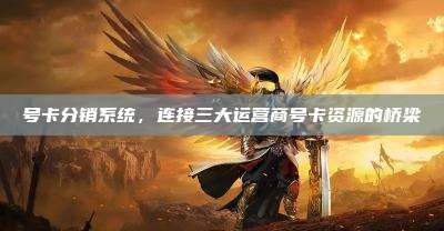 号卡分销系统,连接三大运营商号卡资源的桥梁