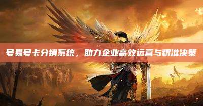 号易号卡分销系统,助力企业高效运营与精准决策