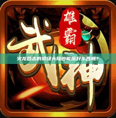 火龙合击的初级大陆也能爆好东西吗?