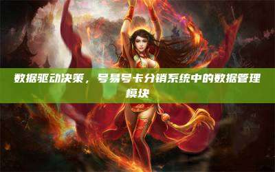 数据驱动决策，号易号卡分销系统中的数据管理模块