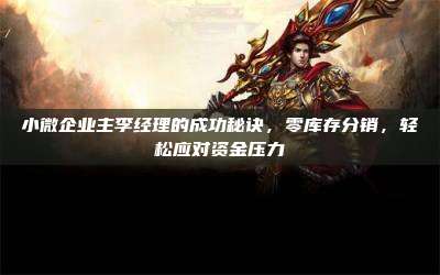 小微企业主李经理的成功秘诀,零库存分销,轻松应对资金压力