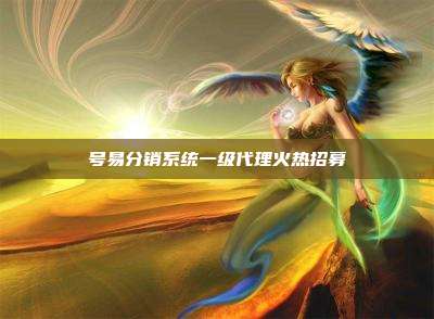 号易分销系统一级代理火热招募