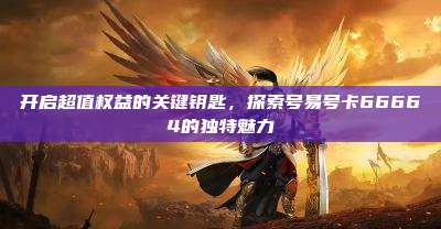 开启超值权益的关键钥匙,探索号易号卡66664的独特魅力