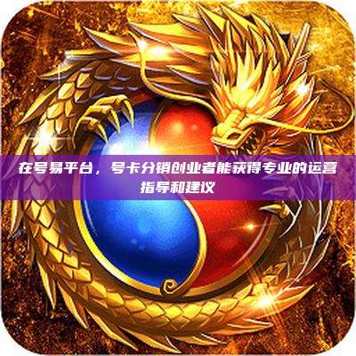 在号易平台，号卡分销创业者能获得专业的运营指导和建议