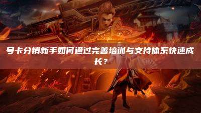 号卡分销新手如何通过完善培训与支持体系快速成长？