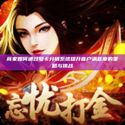 商家如何通过号卡分销系统提升客户满意度的策略与挑战