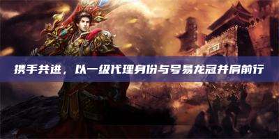 携手共进,以一级代理身份与号易龙冠并肩前行