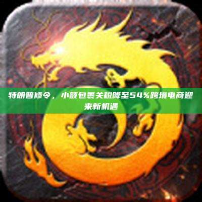 特朗普修令,小额包裹关税降至54%跨境电商迎来新机遇