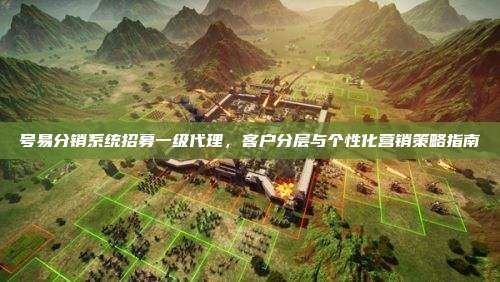 号易分销系统招募一级代理,客户分层与个性化营销策略指南
