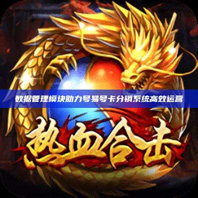 数据管理模块助力号易号卡分销系统高效运营