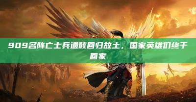 909名阵亡士兵遗骸回归故土,国家英雄们终于回家