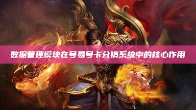 数据管理模块在号易号卡分销系统中的核心作用