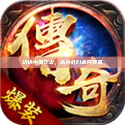哈佛中国学者,高兴此时离开美国