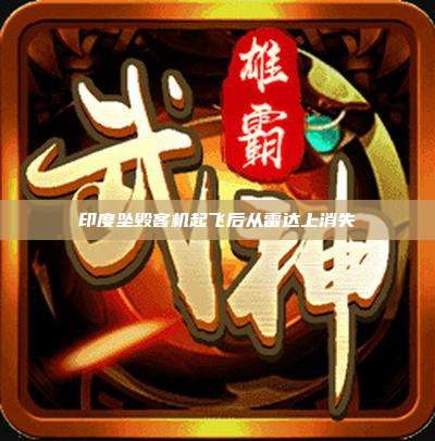 印度坠毁客机起飞后从雷达上消失