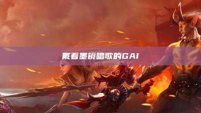 戴着墨镜唱歌的GAI