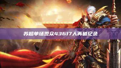 苏超单场观众43617人再破纪录