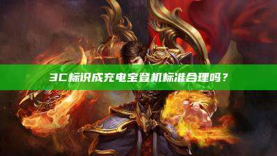 3C标识成充电宝登机标准合理吗?