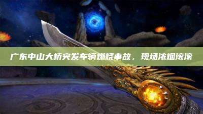 广东中山大桥突发车辆燃烧事故，现场浓烟滚滚