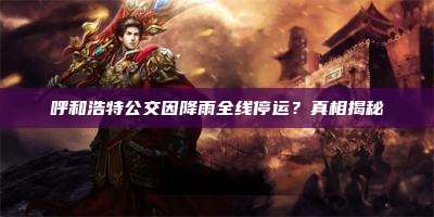 呼和浩特公交因降雨全线停运？真相揭秘