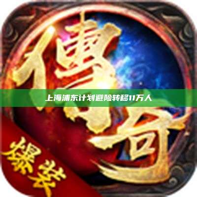 上海浦东计划避险转移11万人