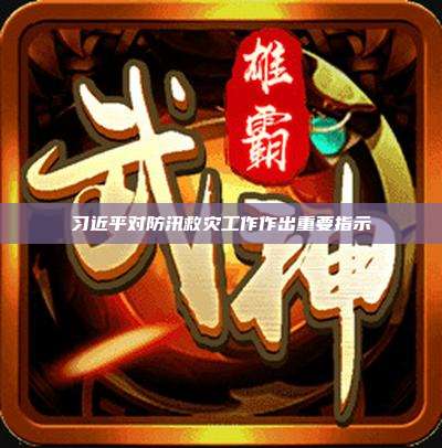 习近平对防汛救灾工作作出重要指示