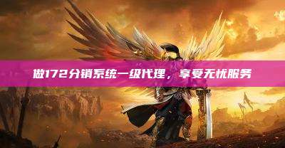 做172分销系统一级代理,享受无忧服务