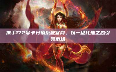 携手172号卡分销系统官网,以一级代理之态引领市场