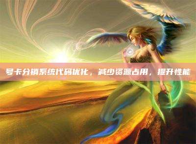 号卡分销系统代码优化，减少资源占用，提升性能