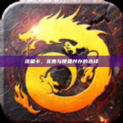 流量卡，实惠与便捷并存的选择