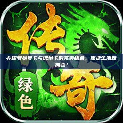 办理号易号卡与流量卡的完美结合，便捷生活新体验！