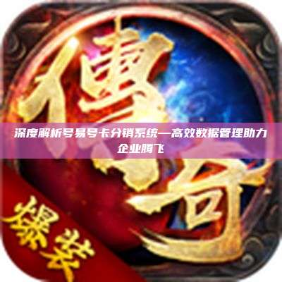 深度解析号易号卡分销系统—高效数据管理助力企业腾飞